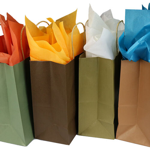 Metallic Paper Shopper Bags